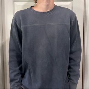Faded blue cotton ribbed men’s long sleeve. Vintage look